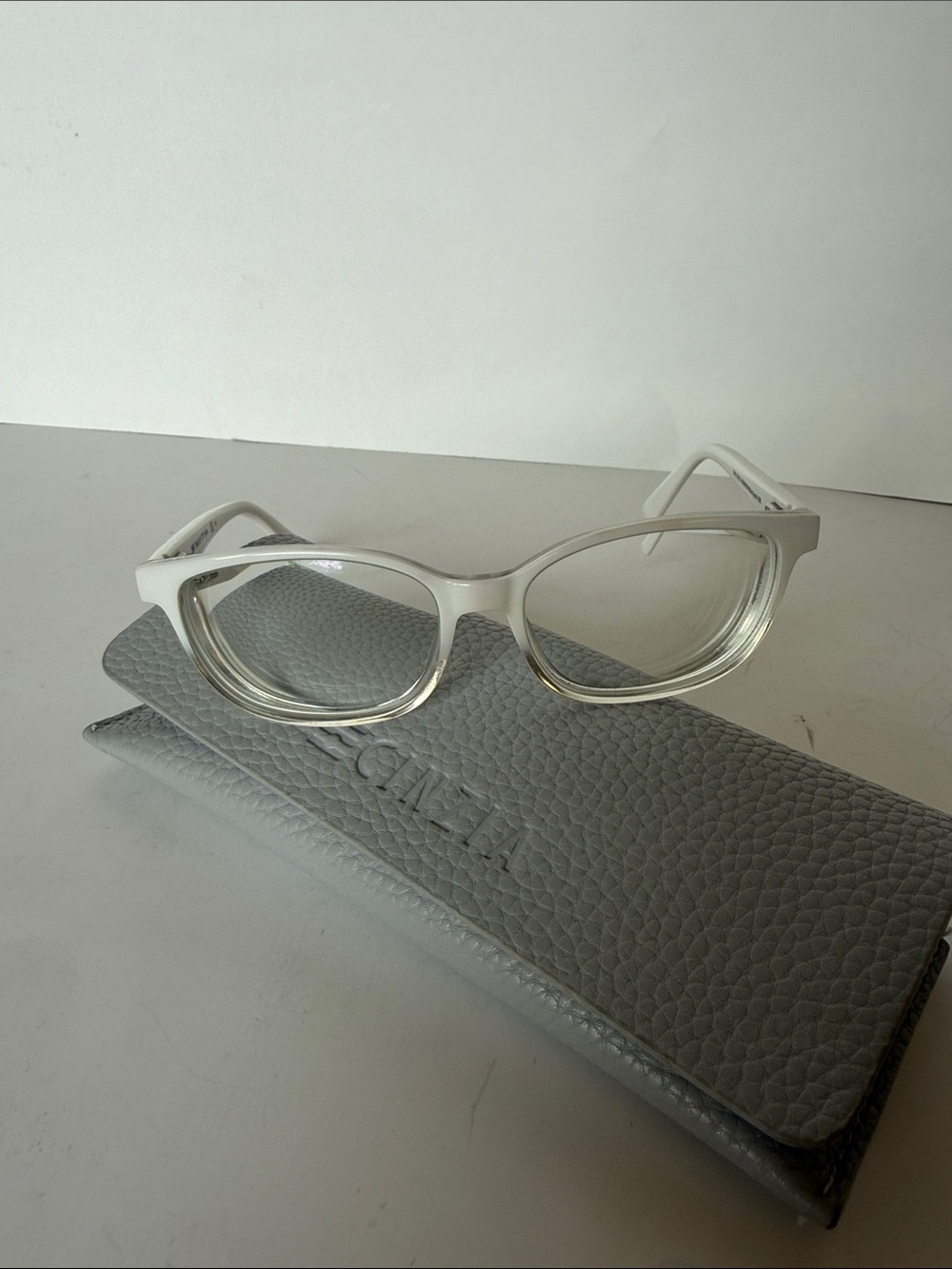 Smith Goodwin White Crystal Women's Eyeglasses size 51/15/130